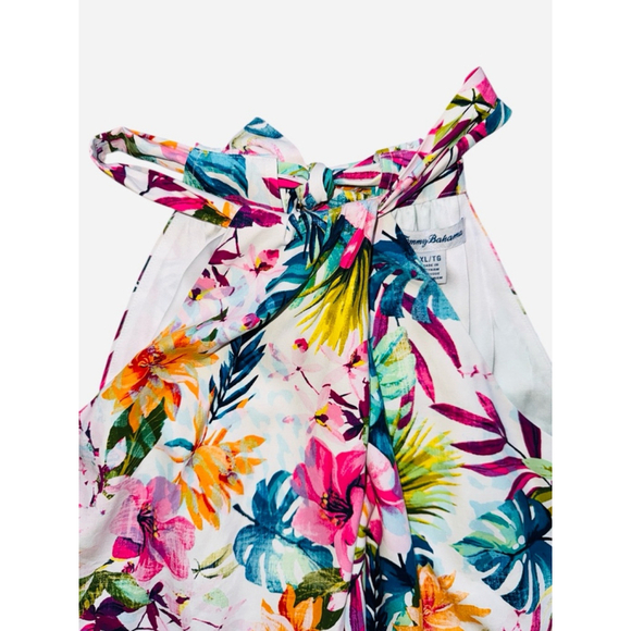 NWT Tommy Bahama Garden of Hope & Courage Floral Silk Halter Dress Size XL - Picture 5 of 8